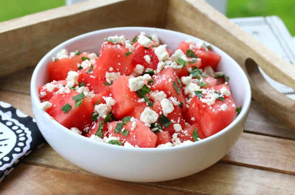 watermelon and feta salad 1 Easy Summer Dinner Ideas: Best Recipes for Hot Days - 4
