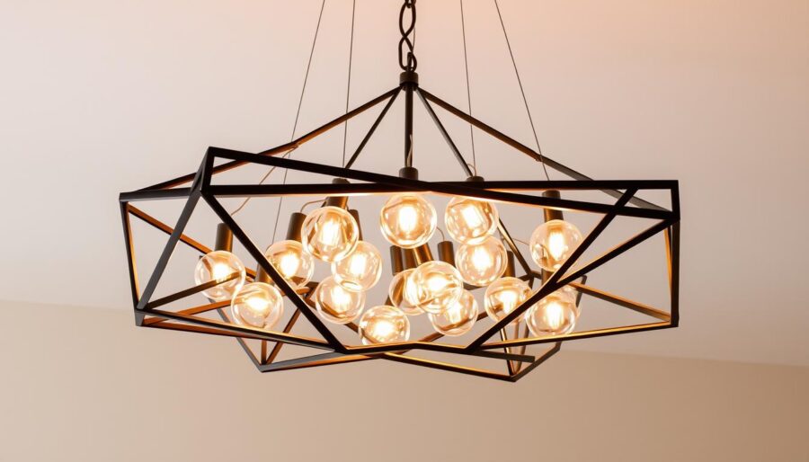 Contemporary Chandeliers with Mixed Materials