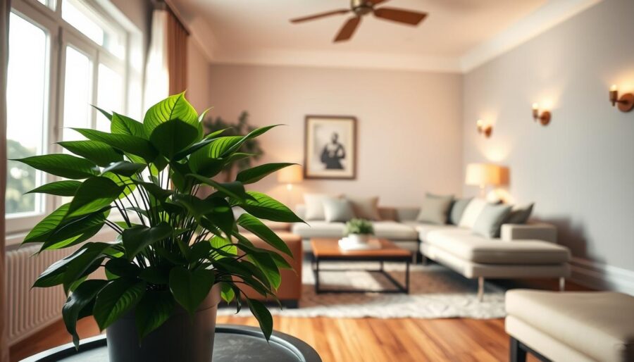 Plant Lighting Zones in Living Room Plant Lighting Zones in Living Room
