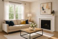 Stylishly Staged Living Room That Sells Stylish Home Staging Hacks to Attract Buyers Before a Quick Sale - 8 interior design jobs