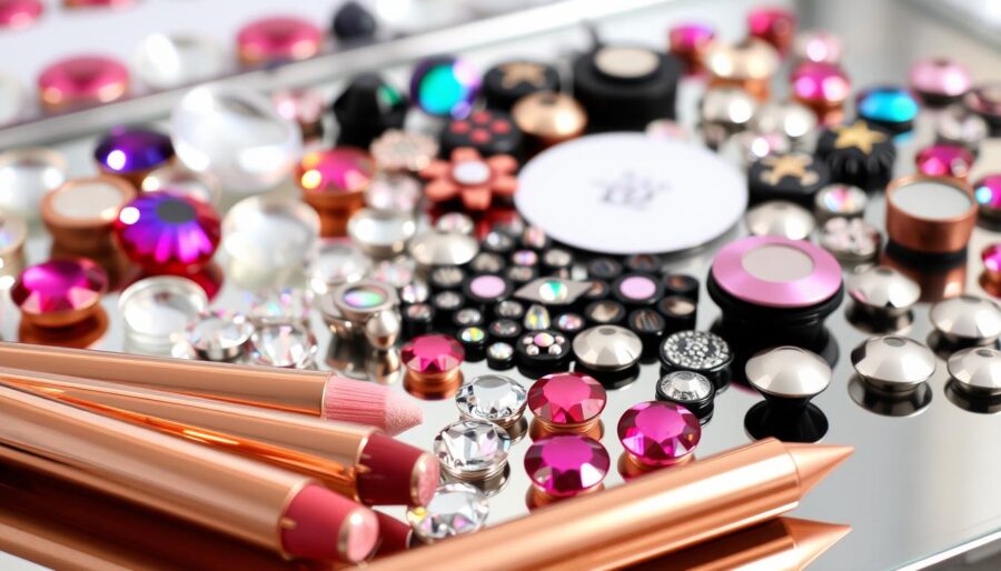 Runway Makeup Stick-On Gems and Accents