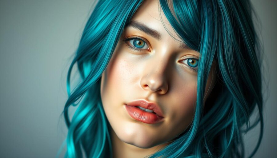 Transformative Teal Hair Color Trend