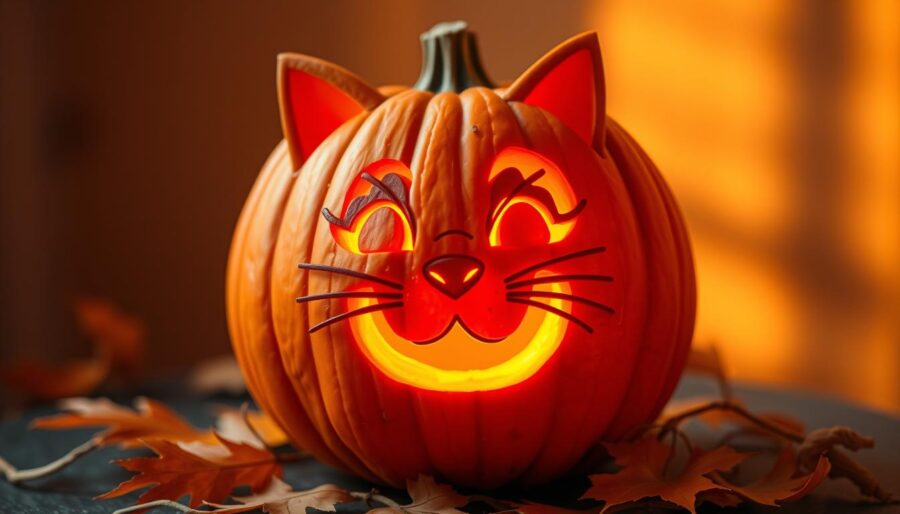 Cat Pumpkin Carving Template Cat Pumpkin Carving Template