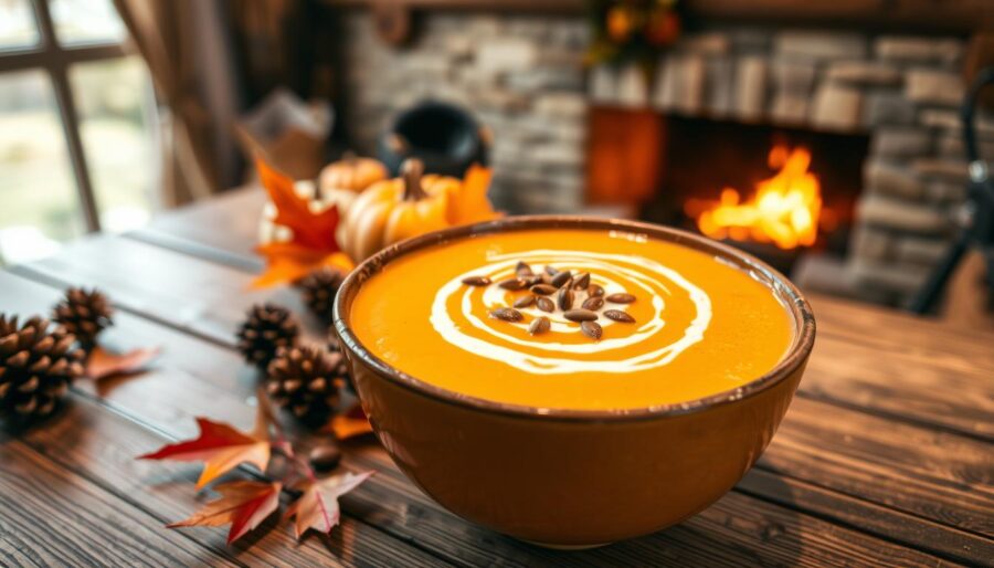Creamy Pumpkin Soup Autumn Comfort Food