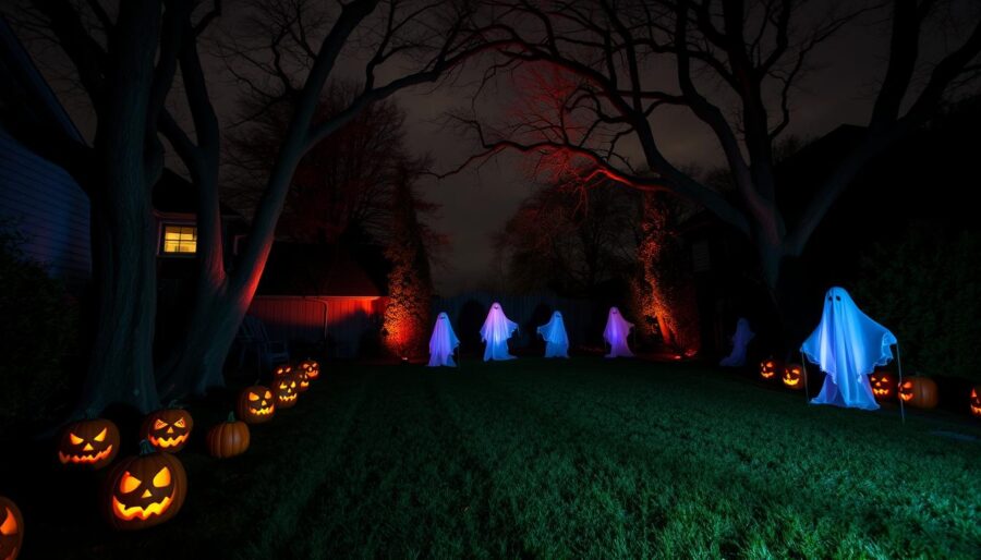 Outdoor Halloween Displays Transformation