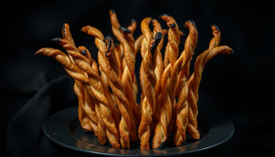 Witch's Finger Breadsticks Halloween Appetizer