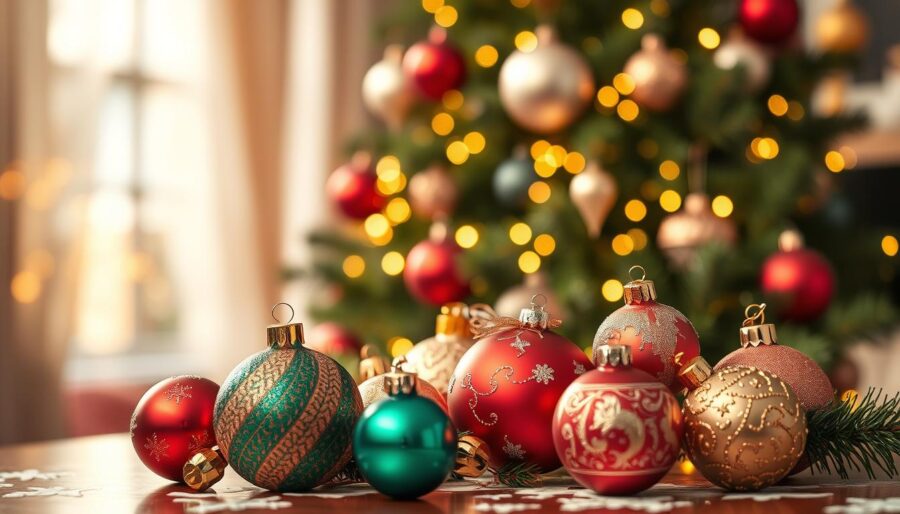 Stylish Christmas Ornaments Display Stylish Christmas Ornaments Display