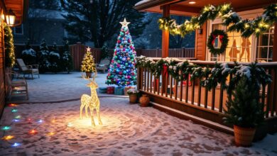 Christmas decoration for your backyard