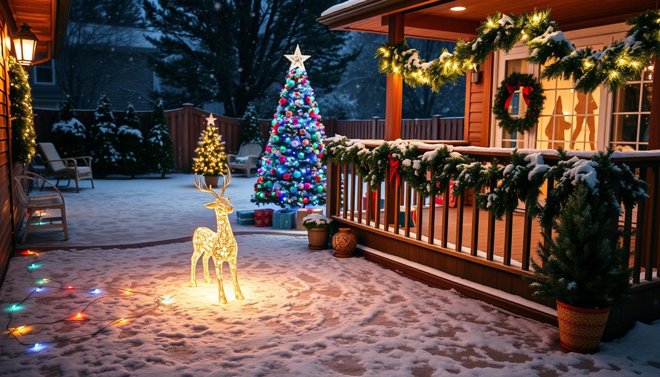 Stunning Christmas Decorations to Enhance Your Backyard 1 Christmas decoration for your backyard