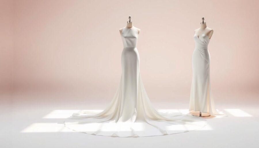 Minimalist Wedding Gown Silhouettes Minimalist Wedding Gown Silhouettes