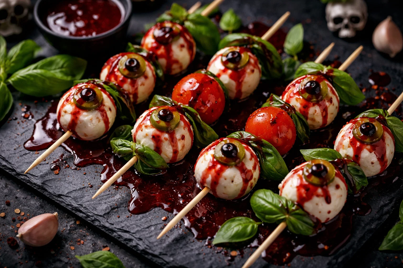 Bloody Caprese Skewers Hauntingly Tasty: 10 Halloween Appetizer Inspirations - 7 halloween appetizer ideas,spooky finger foods,pumpkin shaped snacks,creepy party bites,bloody halloween treats,mummy appetizers,witch-themed hors d'oeuvres,monster eye snacks,ghost-shaped dips,spider web recipes,vampire bite snacks,mummy hot dogs,pumpkin-shaped dips,witches' brew punch,haunted deviled eggs,monster eyeball bites,halloween party snacks,creepy crawly appetizers,halloween themed dips,mummy wrapped appetizers,witch's brew recipes,monster eye treats,ghost themed snacks,spooky party snacks,creepy finger foods,easy halloween treats,jack-o'-lantern dips,monster meatballs,ghost-shaped appetizers,bloody punch recipes,halloween party platter,spooky snacks,ghost-shaped finger foods,pumpkin party bites,bloody eyeball appetizers,creepy crawly canapés,witch's brew dips,creepy party snacks,scary halloween treats,ghostly appetizers,halloween themed hors d'oeuvres,pumpkin appetizers,monster-inspired snacks,witch-themed finger foods,bloody halloween bites,pumpkin-shaped snacks,ghostly halloween treats,easy halloween hors d'oeuvres,bloody halloween dips,witch-themed snacks