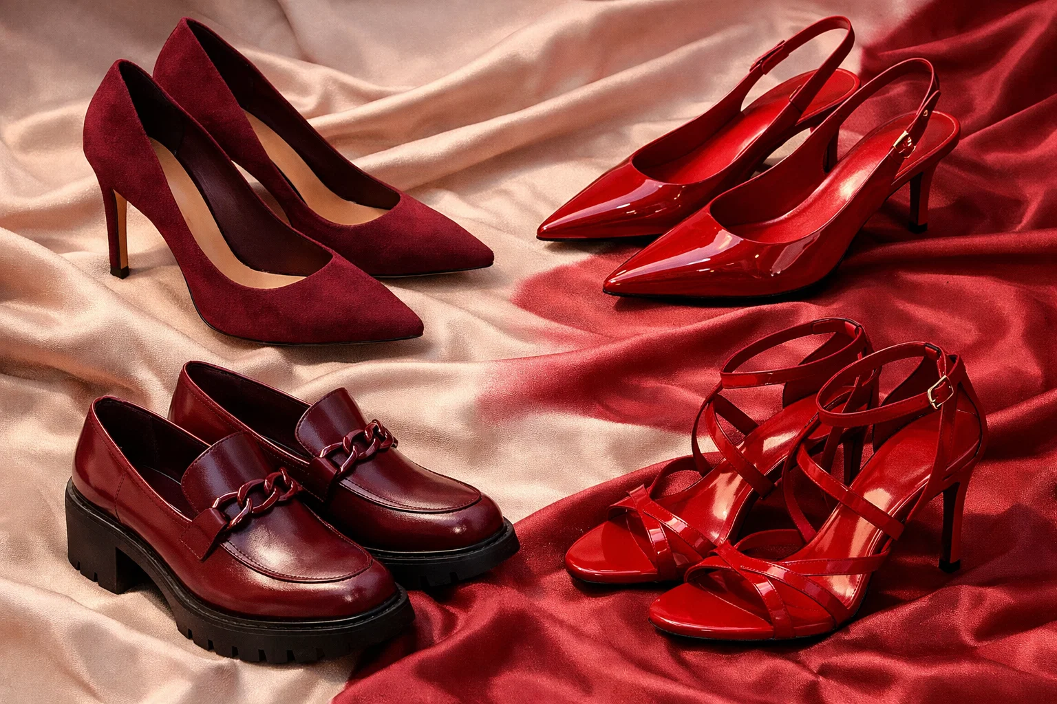 Burgundy and cherry red for bold accents 2026 Women’s Shoe Trends: Chic, Bold & Must-Have Styles - 12 2026 Women’s Shoe Trends