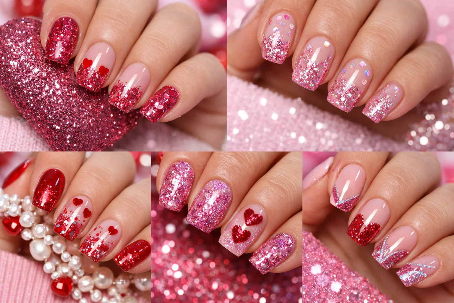 Best Romantic Valentine’s Day Nail Designs: Trendy Ideas for 2026 8 Glitter Valentine Nails Best Romantic Valentine’s Day Nail Designs: Trendy Ideas for 2026 - 8 Best Romantic Valentine’s Day Nail Designs