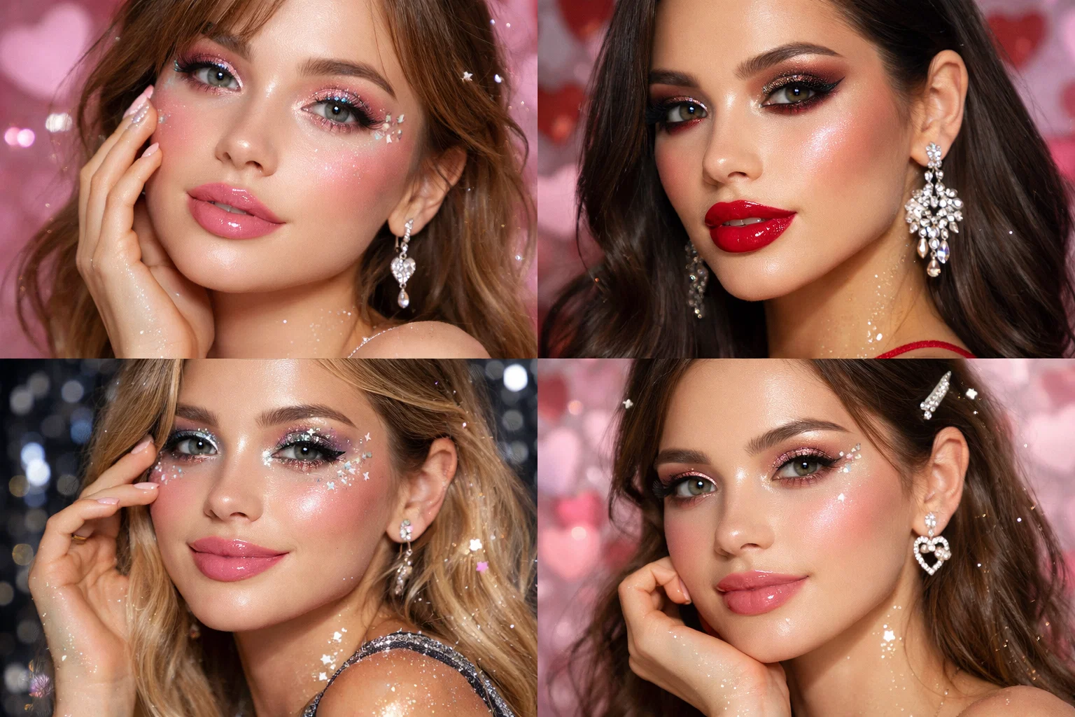 Valentine’s Day 2026 Beauty Trends: Makeup & Hair Ideas You’ll Love 8 Gloss Glitter Highlights Valentine’s Day 2026 Beauty Trends: Makeup & Hair Ideas You’ll Love - 8 Valentine’s Day 2026 Beauty Trends