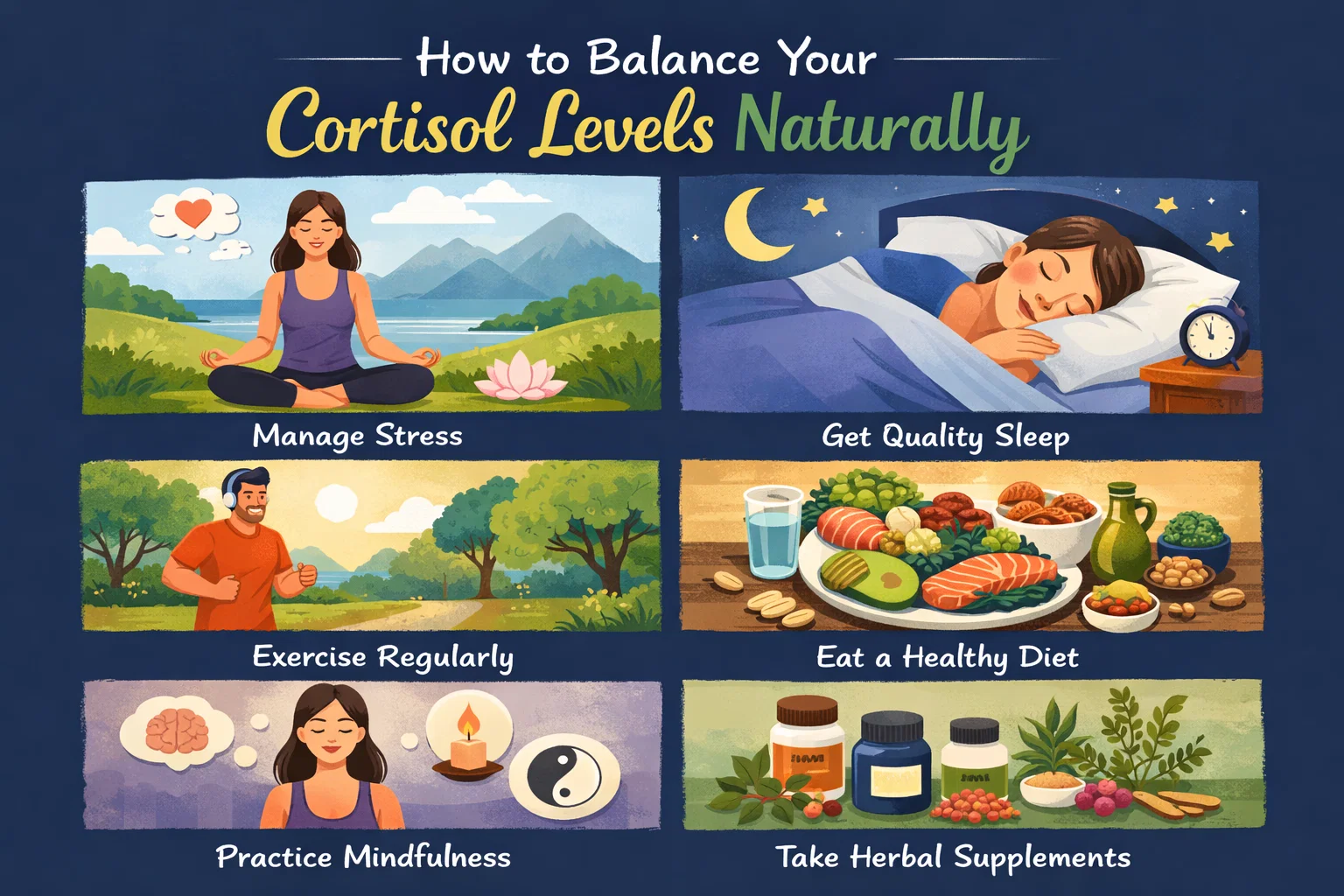 How to Balance Your Cortisol Levels Naturally: Stress, Sleep & Lifestyle Tips 2 How to Balance Your Cortisol Levels Naturally How to Balance Your Cortisol Levels Naturally: Stress, Sleep & Lifestyle Tips - 2 Balance Your Cortisol Levels Naturally