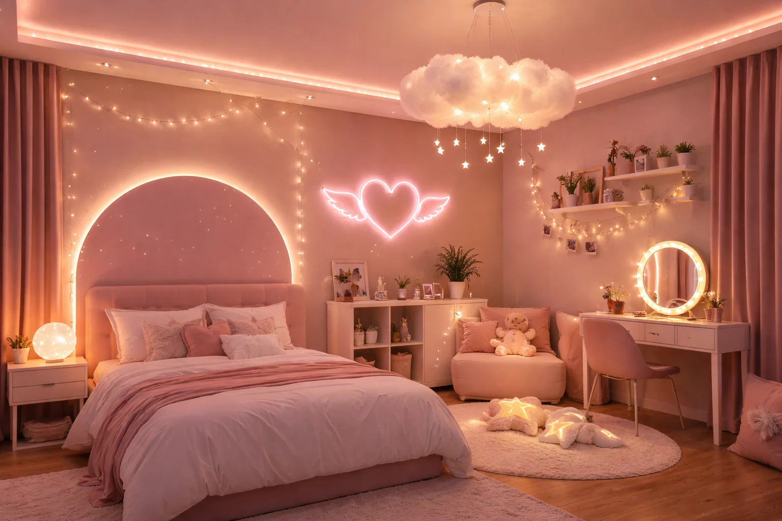 Girls’ Room Decor Trends 2026: Stylish & Fun Ideas for Every Space 6 Lighting Trends for a Modern Girls Room Girls’ Room Decor Trends 2026: Stylish & Fun Ideas for Every Space - 6 Girls’ Room Decor Trends 2026