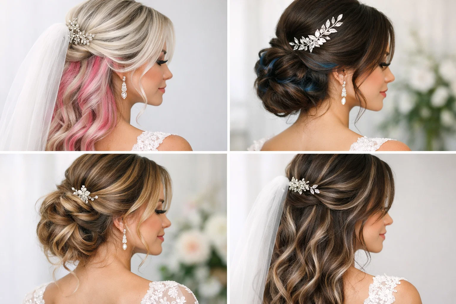 2026 Wedding Hair Color Trends: Chic & Stunning Shades for Your Big Day 10 Peekaboo Colors Subtle Highlights 2026 Wedding Hair Color Trends: Chic & Stunning Shades for Your Big Day - 10 2026 Wedding Hair Color Trends
