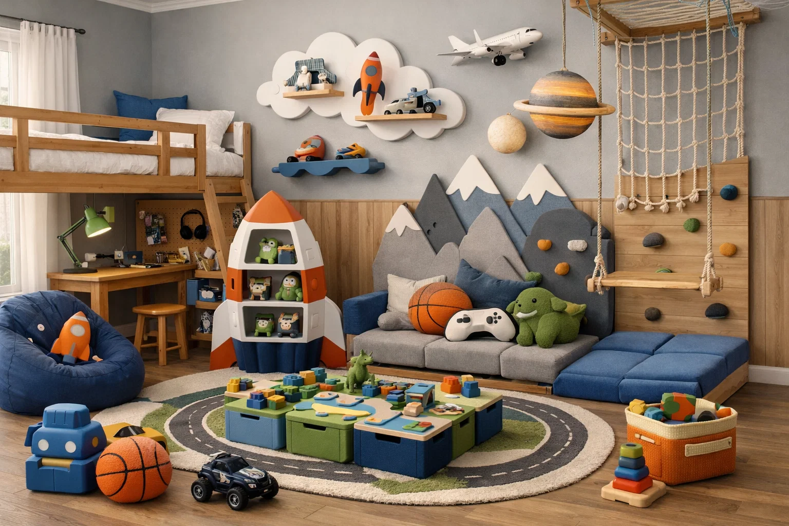 Boys’ Room Decor Trends 2026: Cool & Fun Ideas for Every Space 7 Playful Functional Accessories Boys’ Room Decor Trends 2026: Cool & Fun Ideas for Every Space - 7 Boys’ Room Decor Trends 2026
