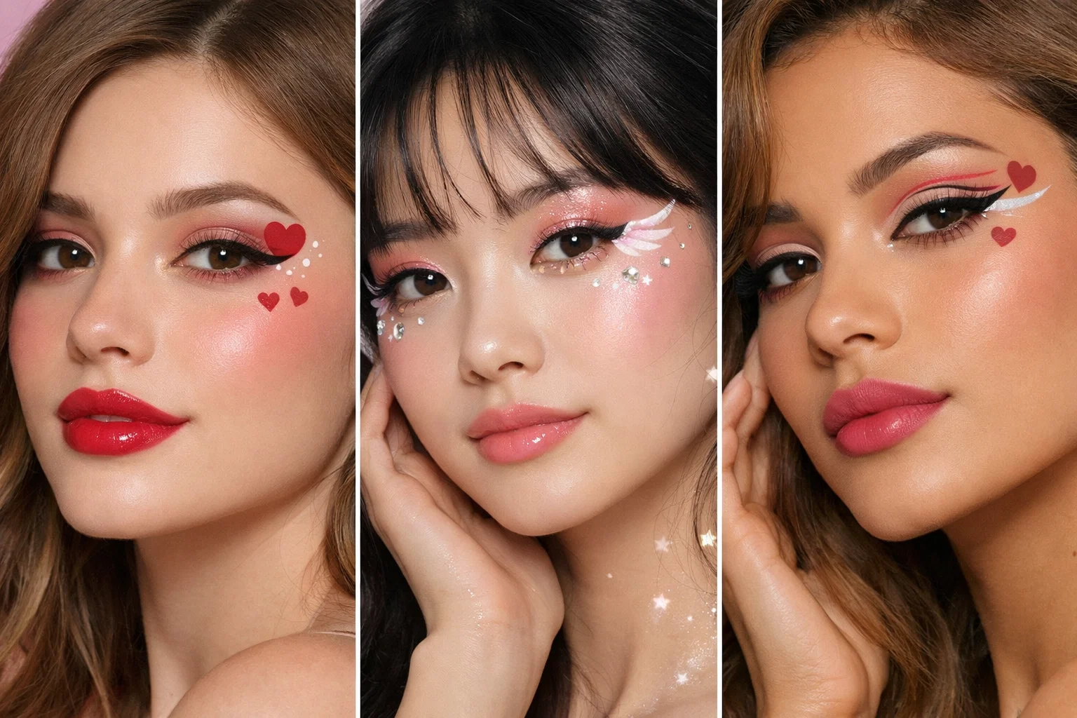 Valentine’s Day 2026 Beauty Trends: Makeup & Hair Ideas You’ll Love 6 Playful Graphic Accents Valentine’s Day 2026 Beauty Trends: Makeup & Hair Ideas You’ll Love - 6 Valentine’s Day 2026 Beauty Trends