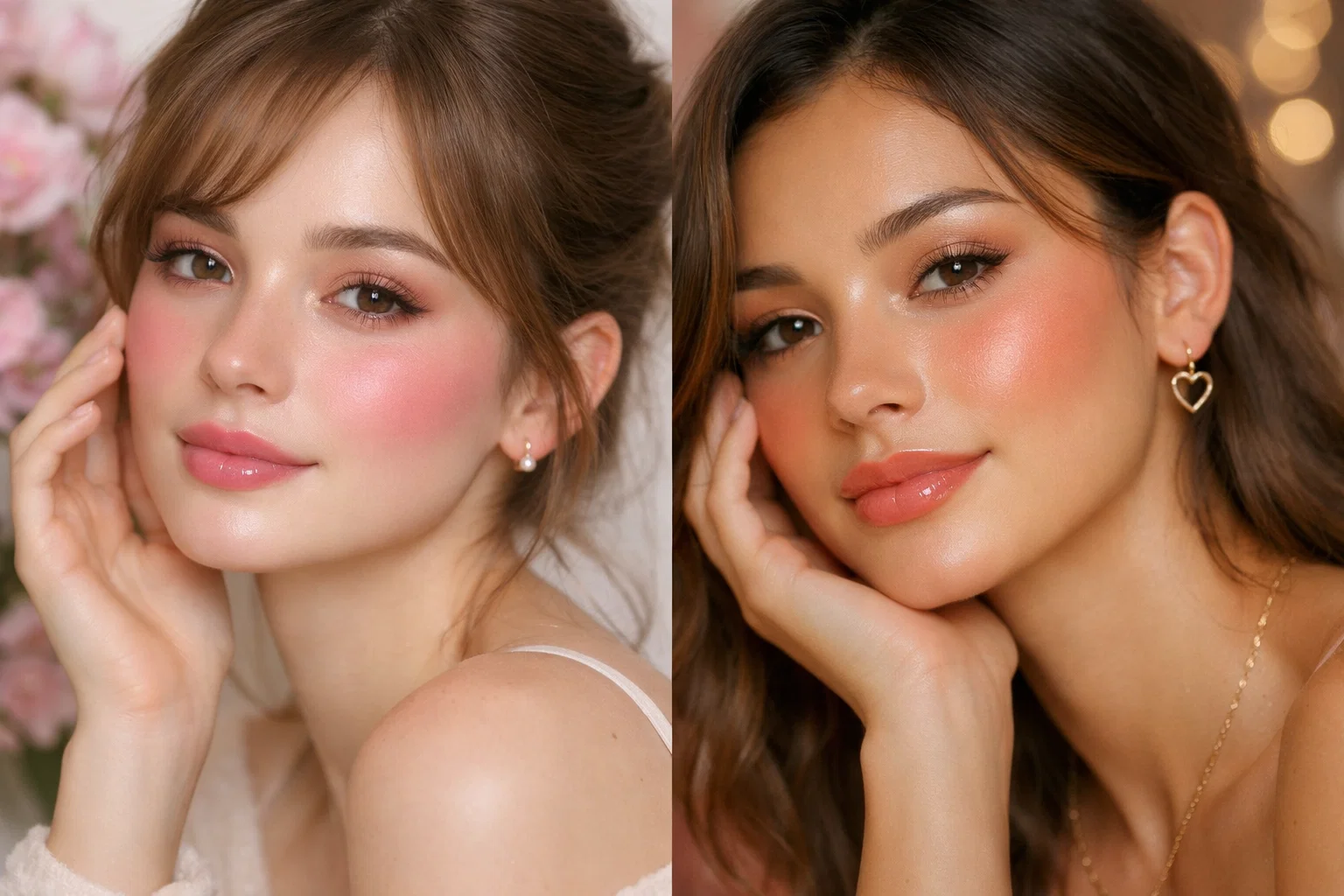 Valentine’s Day 2026 Beauty Trends: Makeup & Hair Ideas You’ll Love 4 Rosy Peachy Cheeks for a Youthful Flush Valentine’s Day 2026 Beauty Trends: Makeup & Hair Ideas You’ll Love - 4 Valentine’s Day 2026 Beauty Trends