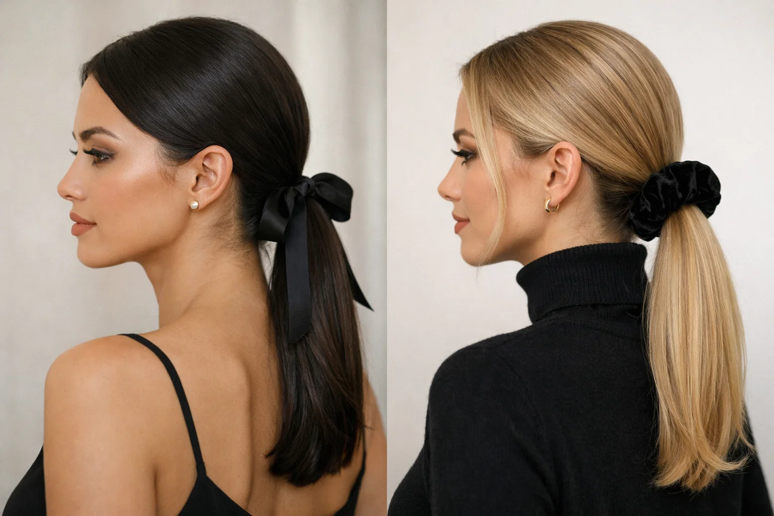 Valentine’s Day 2026 Beauty Trends: Makeup & Hair Ideas You’ll Love 10 Sleek Low Ponytails with Ribbon or Velvet Scrunchie Valentine’s Day 2026 Beauty Trends: Makeup & Hair Ideas You’ll Love - 10 Valentine’s Day 2026 Beauty Trends