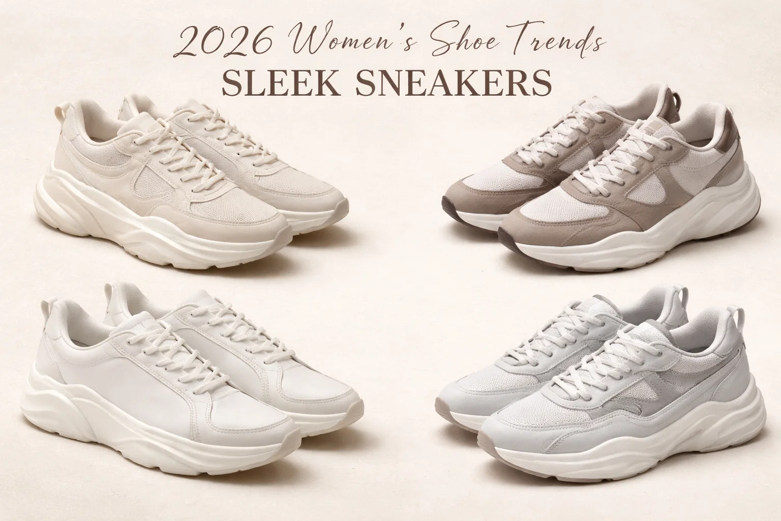 Sleek sneakers 2026 Women’s Shoe Trends: Chic, Bold & Must-Have Styles - 4 2026 Women’s Shoe Trends