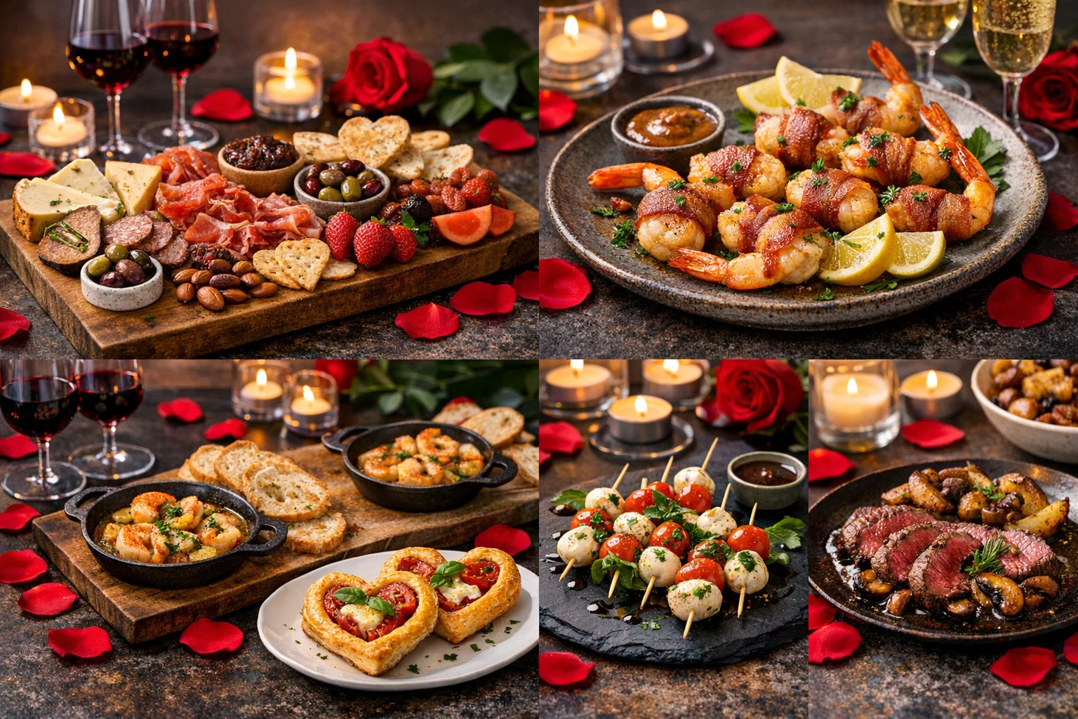Tapas Small Plates for Sharing Romantic Valentine’s Day Dinner Ideas You Can Make at Home - 10 Romantic Valentine’s Day Dinner Ideas