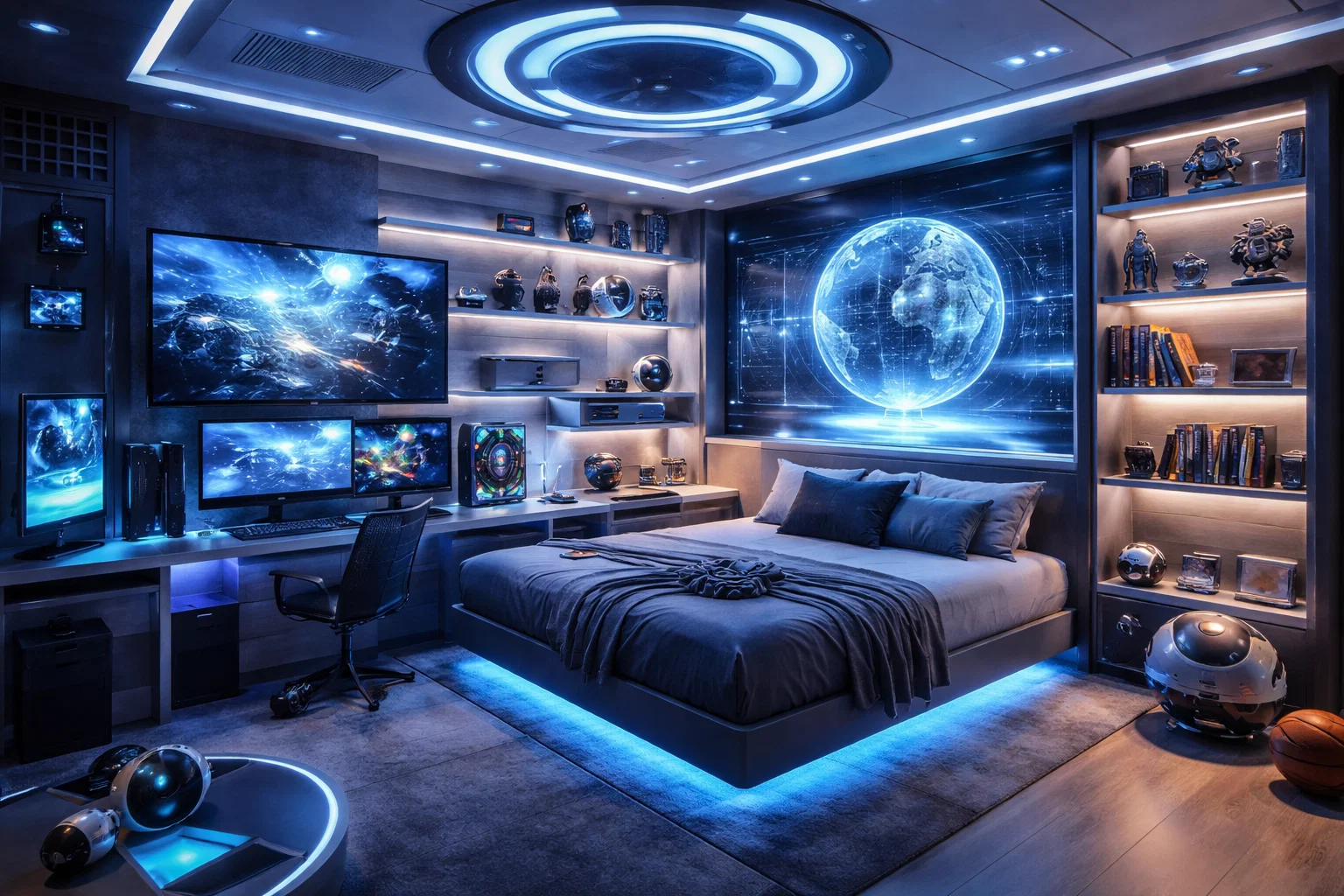 Boys’ Room Decor Trends 2026: Cool & Fun Ideas for Every Space 8 Technology Integration for a Future Ready boys Room Boys’ Room Decor Trends 2026: Cool & Fun Ideas for Every Space - 8 Boys’ Room Decor Trends 2026