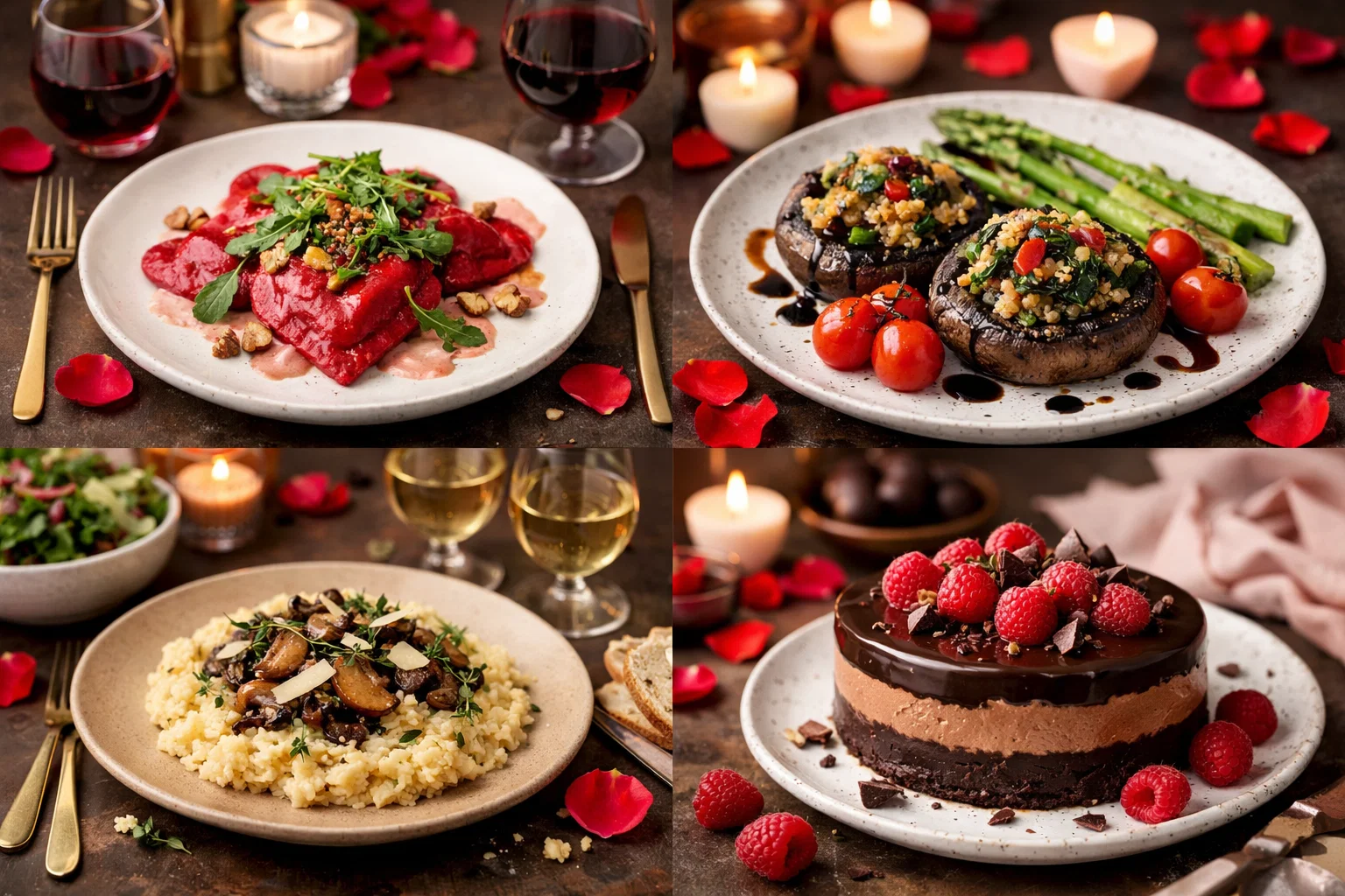 Vegetarian Gourmet Plant Based Meals Romantic Valentine’s Day Dinner Ideas You Can Make at Home - 6 Romantic Valentine’s Day Dinner Ideas