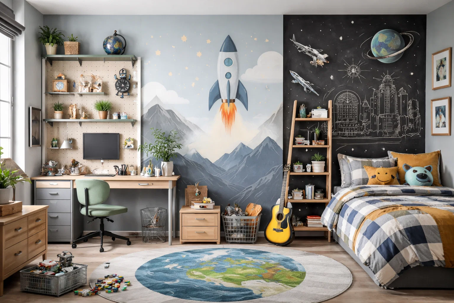 Boys’ Room Decor Trends 2026: Cool & Fun Ideas for Every Space 5 Wall Decor Ideas That Inspire Creativity Boys’ Room Decor Trends 2026: Cool & Fun Ideas for Every Space - 5 Boys’ Room Decor Trends 2026