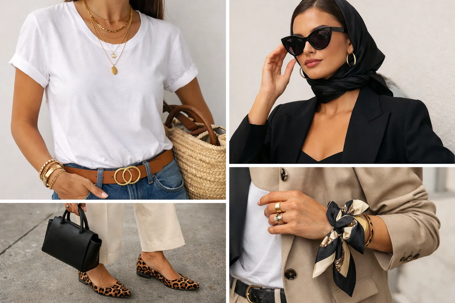 Accessory Tricks to Elevate Simple Piec How to Style Outfits with Limited Wardrobe Pieces (Simple & Stylish Ideas) - 6 Style Outfits