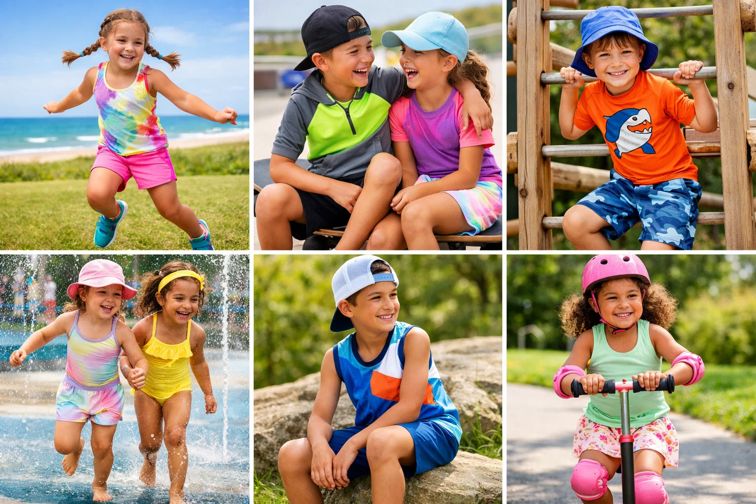 Active Play‑Friendly Styles Kids Will Love Summer 2026 Kids Fashion Trends: Fun, Stylish & Playful Outfits Your Kids Will Love - 5 Summer 2026 Kids Fashion Trends