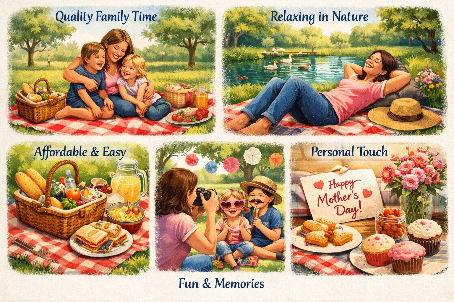 Benefits of a Mothers Day Picnic Over Traditional Celebrations Stunning Mother’s Day Picnic Ideas to Make Her Day Unforgettable - 3 Stunning Mother’s Day Picnic Ideas