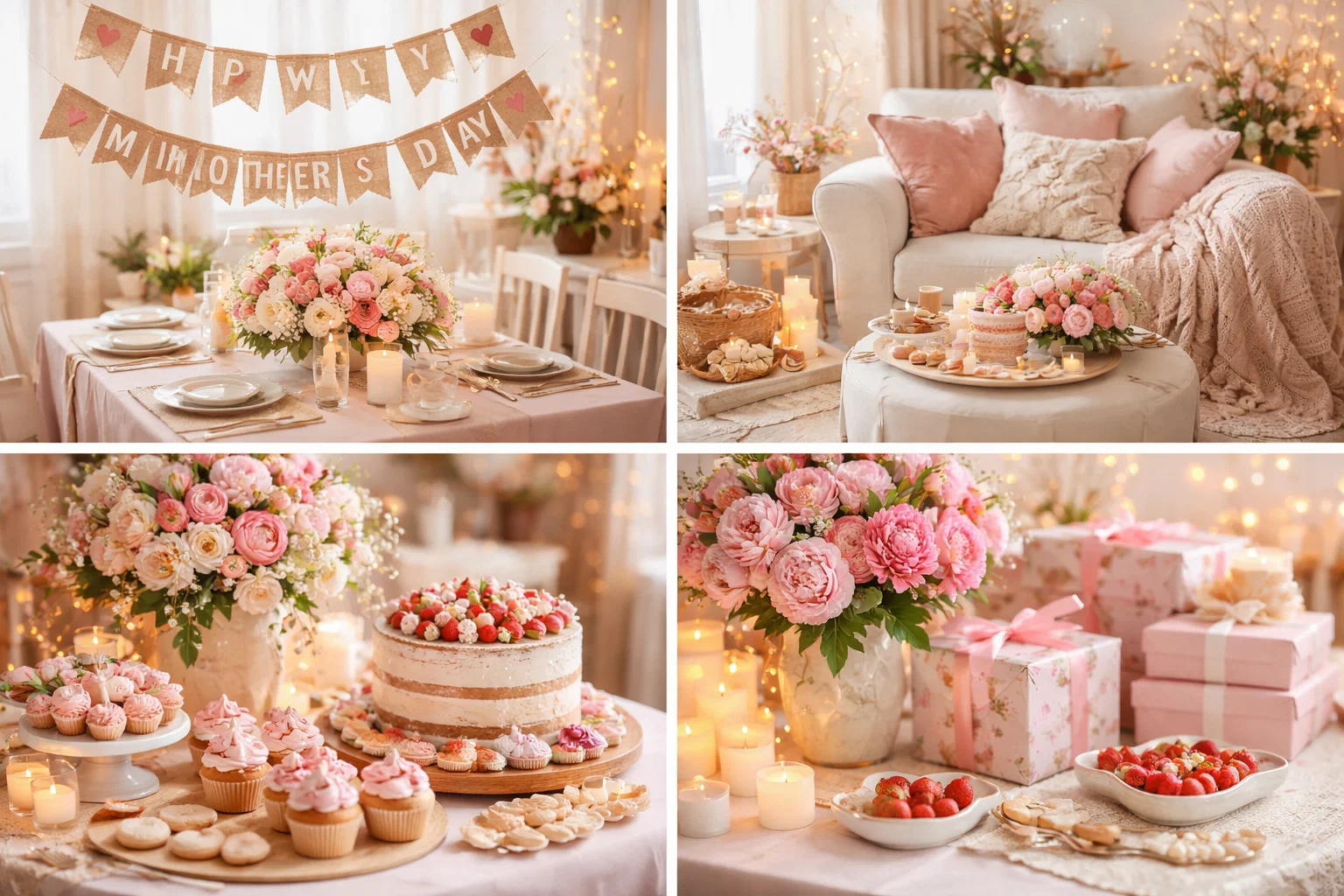 Best Cozy Mothers Day Decor Ideas for a Warm Celebration Cozy Mother’s Day Decor Ideas for a Warm and Meaningful Celebration - 4 Mother’s Day Decor Ideas