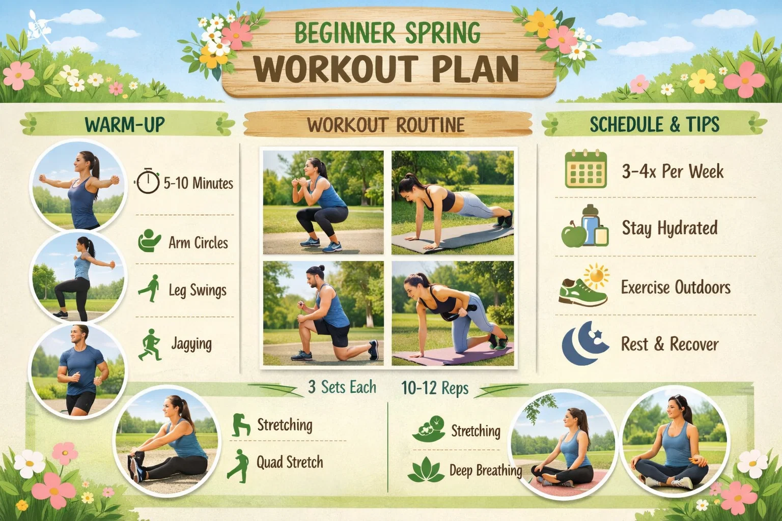 Creating a Beginner Spring Workout Plan Step by Step Best Easy Spring Workouts for Beginners in 2026 (Simple & Effective) - 5 Best Easy Spring Workouts for Beginners