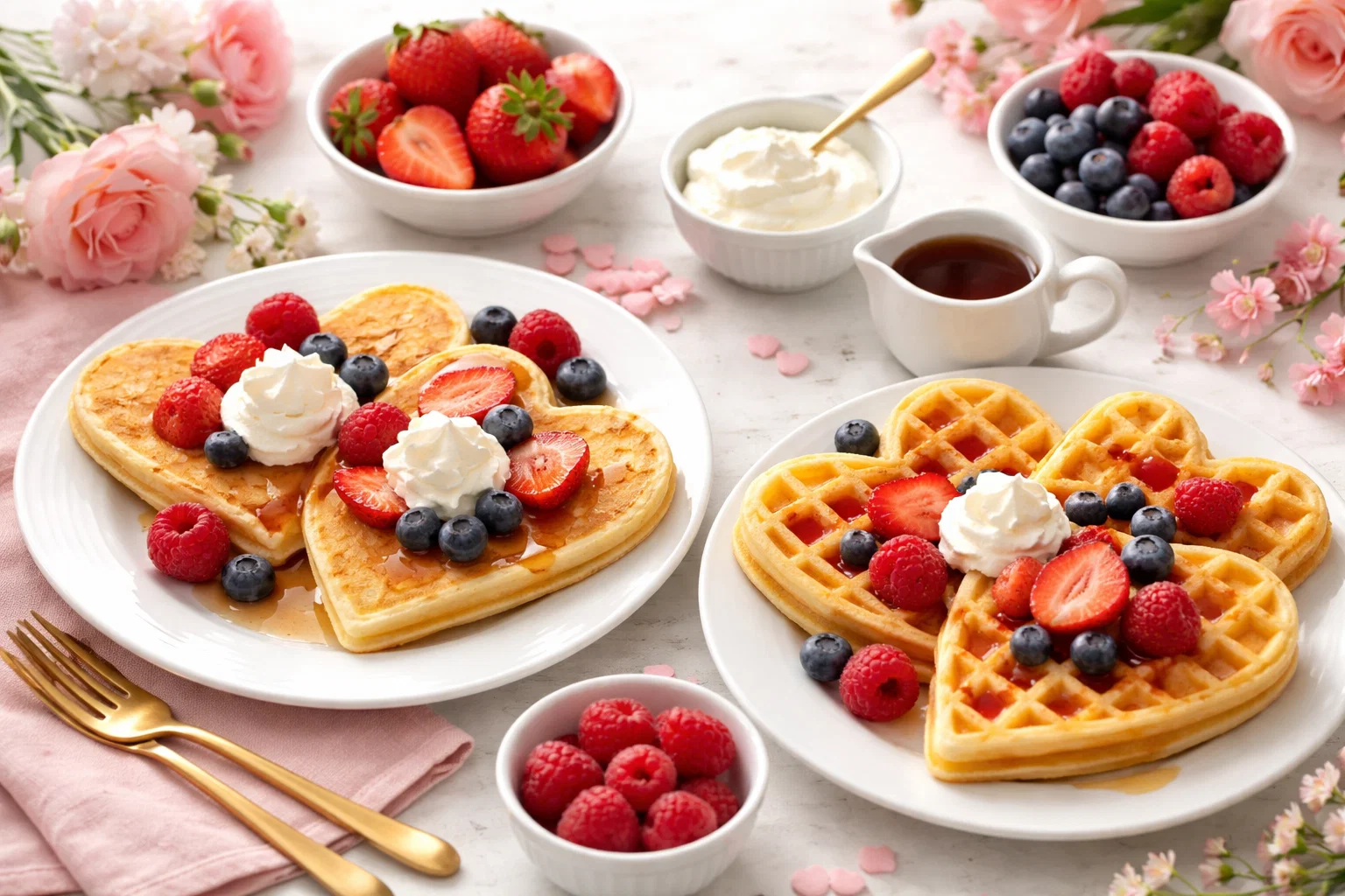 Top Mother’s Day Treats for 2026: Sweet, Savory & Fun Ideas to Make Her Day Special 7 Heart Shaped Pancakes or Waffles Top Mother’s Day Treats for 2026: Sweet, Savory & Fun Ideas to Make Her Day Special - 7 Mother’s Day Treats