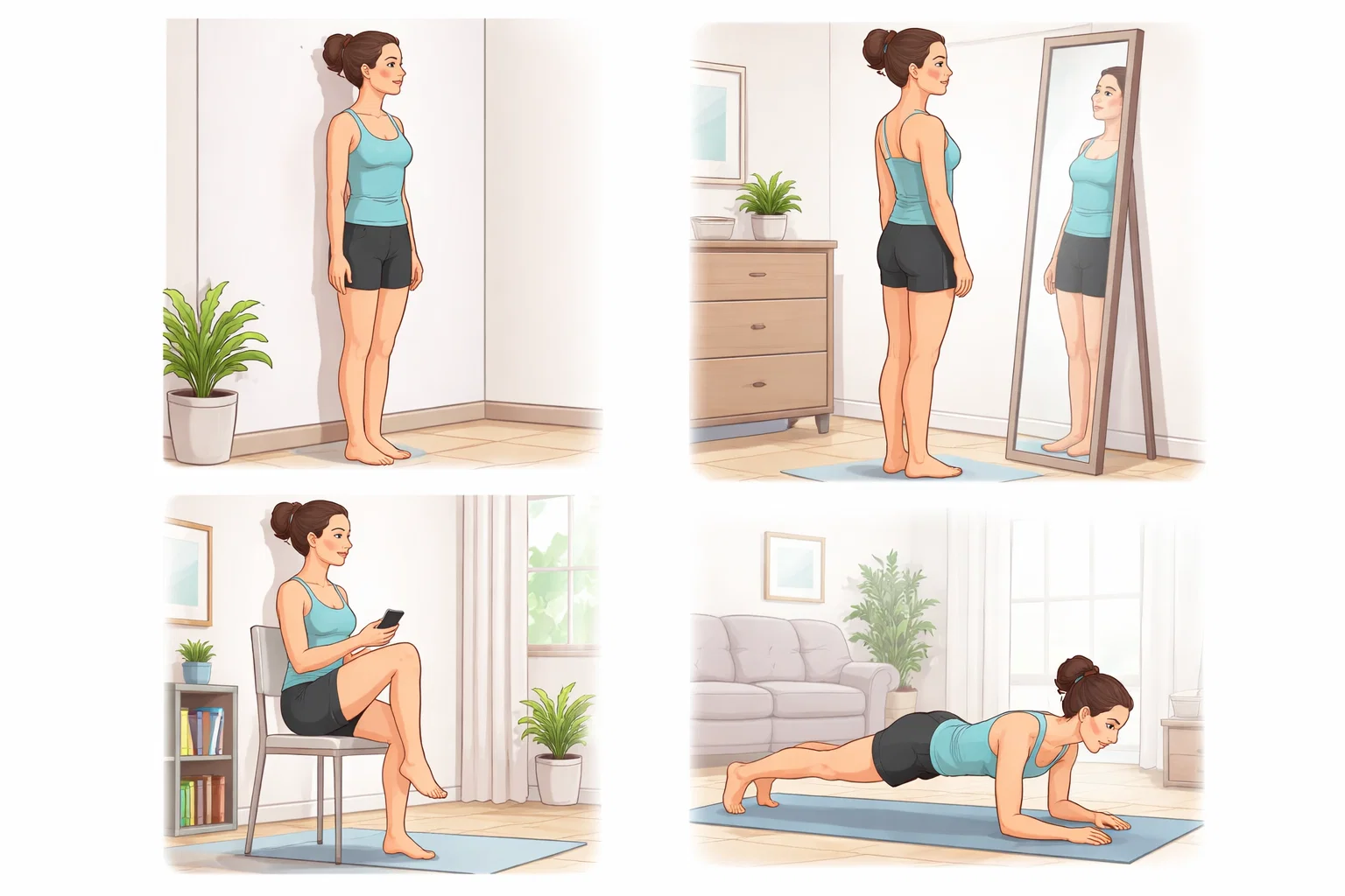 How to Improve Posture Naturally: Simple Exercises and Daily Habits That Actually Work 4 How to Assess Your Posture at Home How to Improve Posture Naturally: Simple Exercises and Daily Habits That Actually Work - 4 Improve Posture Naturally