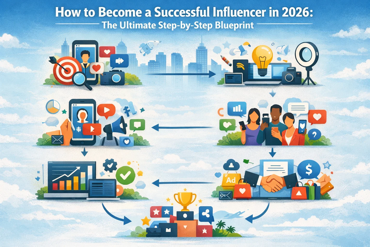 How to Become a Successful Influencer in 2026: The Ultimate Step-by-Step Blueprint 2 How to Become a Successful Influencer in 20261 How to Become a Successful Influencer in 2026: The Ultimate Step-by-Step Blueprint - 2