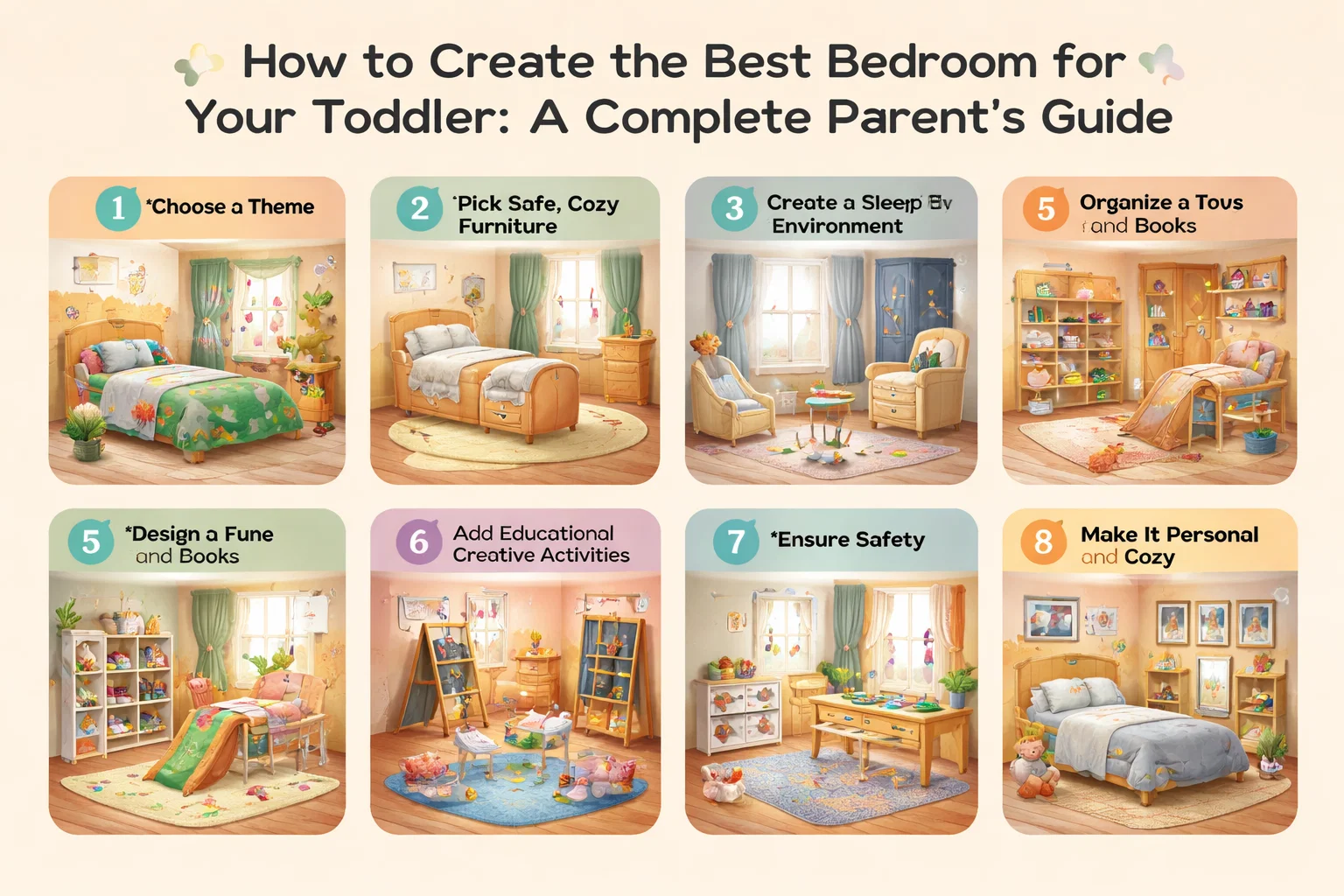 How to Create the Best Bedroom for Your Toddler: A Complete Parent’s Guide 1 How to Create the Best Bedroom for Your Toddler 1 How to Create the Best Bedroom for Your Toddler: A Complete Parent’s Guide - 1 Best Bedroom for Your Toddler