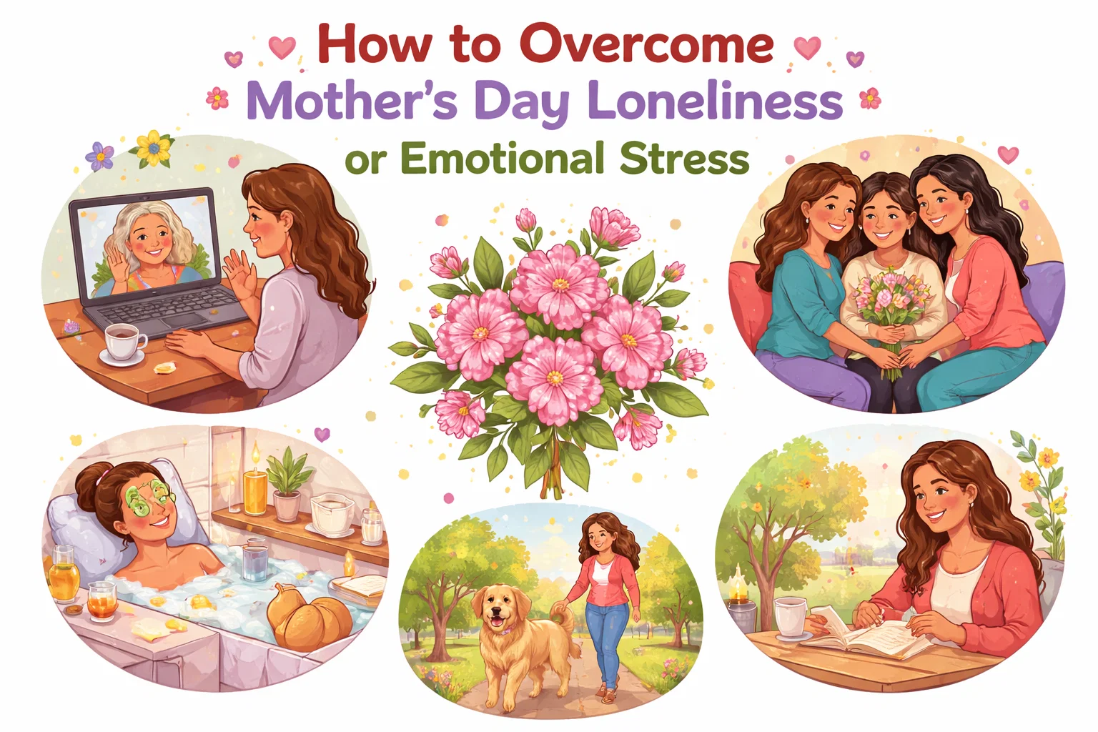 How to Overcome Mothers Day Loneliness or Emotional Stress Mother’s Day Self-Care for Single Moms: How to Treat Yourself & Feel Appreciated - 9 Mother’s Day Self-Care for Single Moms