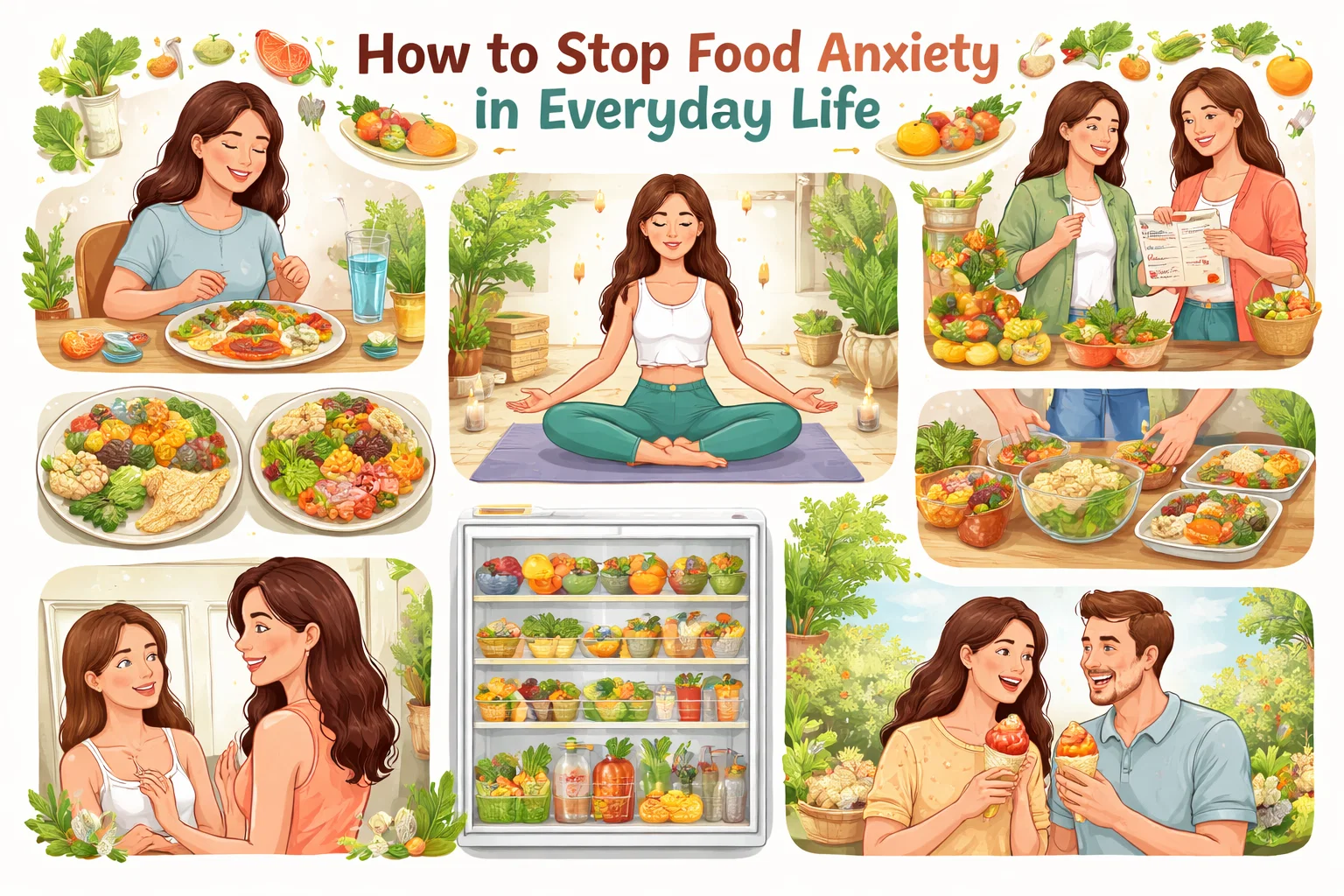 Steps to Build a Healthy Relationship with Food and Stop Food Anxiety 7 How to Stop Food Anxiety in Everyday Life Steps to Build a Healthy Relationship with Food and Stop Food Anxiety - 7 Healthy Relationship with Food