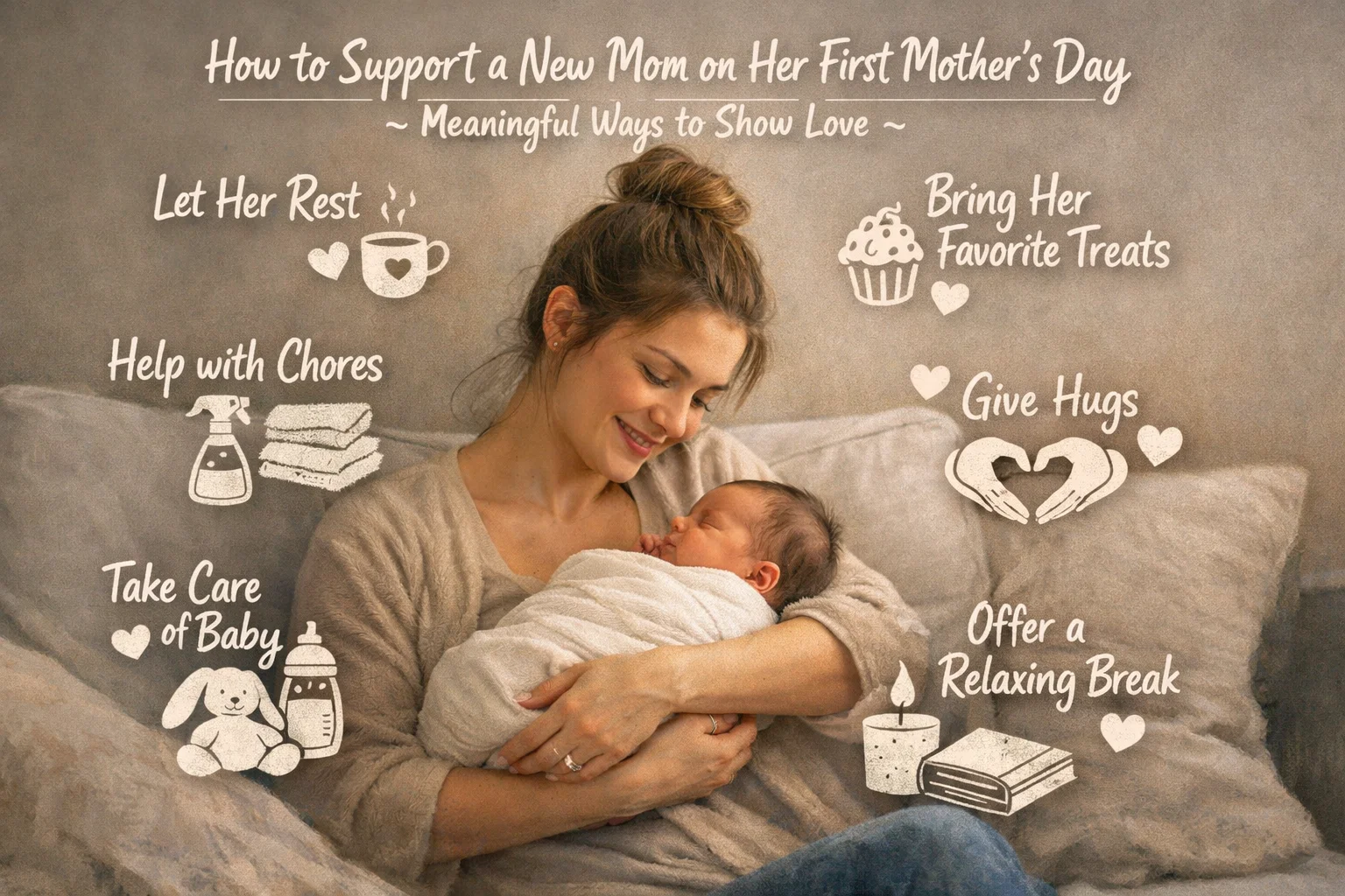 How to Support a New Mom on Her First Mother’s Day: Meaningful Ways to Show Love 1 How to Support a New Mom on Her First Mothers Day 1 How to Support a New Mom on Her First Mother’s Day: Meaningful Ways to Show Love - mother's day 1