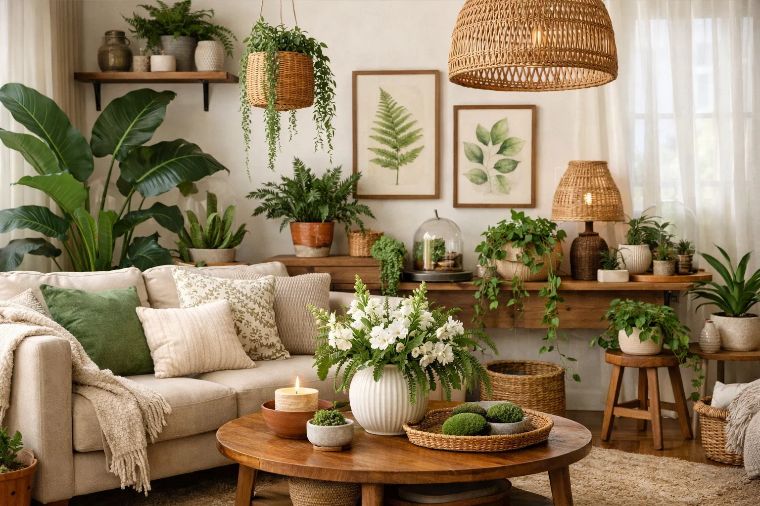 Indoor Plants and Botanical Accents for Fresh Vibes Top Spring Décor Trends for a Cozy and Stylish Home in 2026 - 8 Top Spring Décor Trends