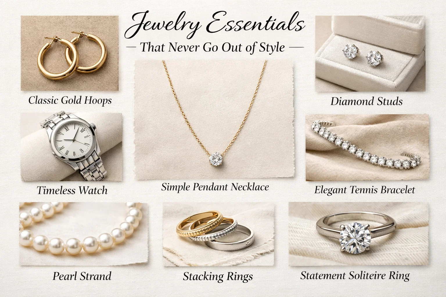 Top 2026 Timeless Accessories Every Woman Should Have: Elegant Essentials 5 Jewelry Essentials That Never Go Out of Style Top 2026 Timeless Accessories Every Woman Should Have: Elegant Essentials - 5