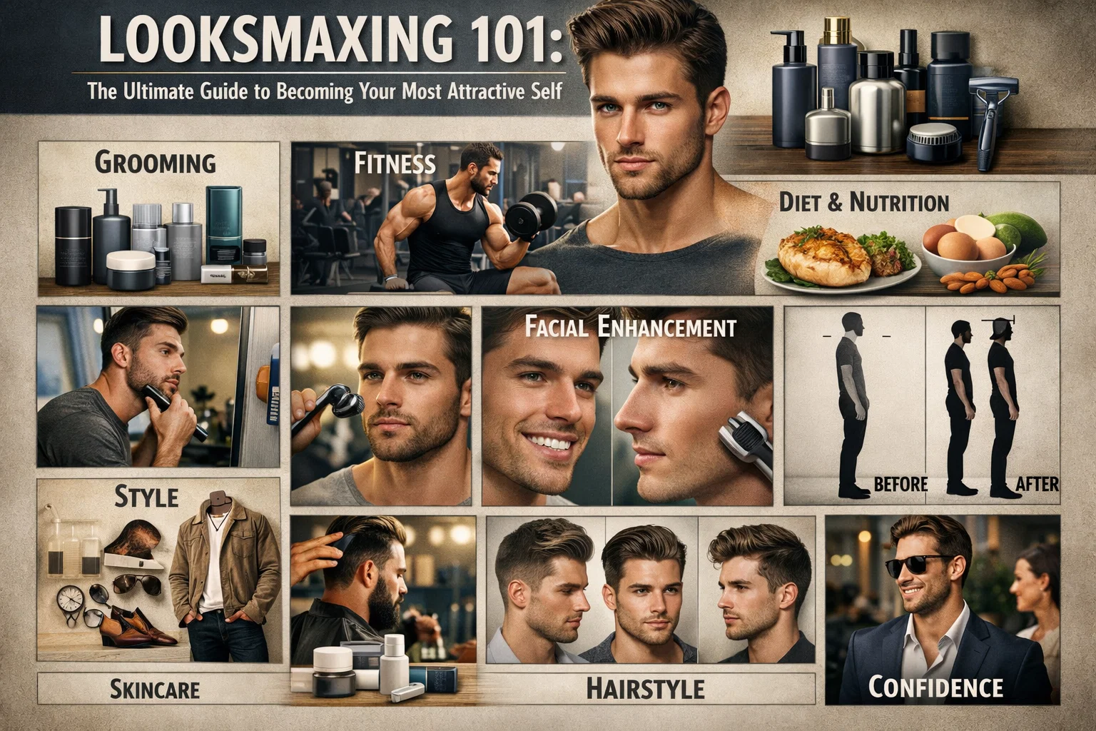 Looksmaxing 101: The Ultimate Guide to Becoming Your Most Attractive Self 2 Looksmaxing 101 Looksmaxing 101: The Ultimate Guide to Becoming Your Most Attractive Self - 2 Looksmaxing 101