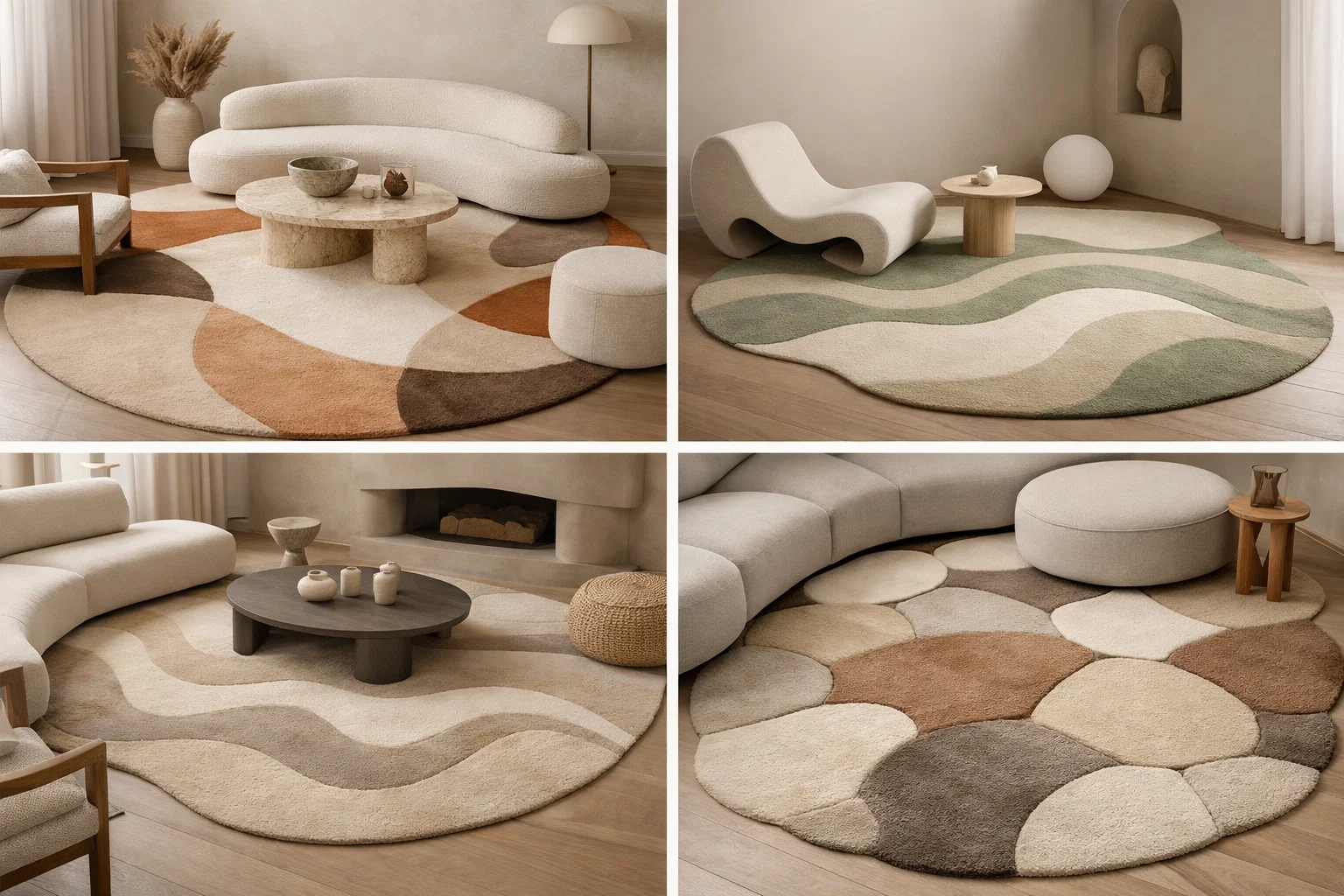 Top 2026 Rug Trends: Transform Your Home With Style and Texture 4 Organic Shapes and Curved Designs Top 2026 Rug Trends: Transform Your Home With Style and Texture - 4 Top 2026 Rug Trends