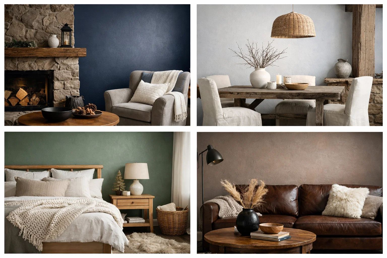 Winter Paint Colors That Bring Calm and Cozy Vibes to Every Room 6 Pairing Paint with Materials and Winter Paint Colors That Bring Calm and Cozy Vibes to Every Room - 6 Winter Paint Colors