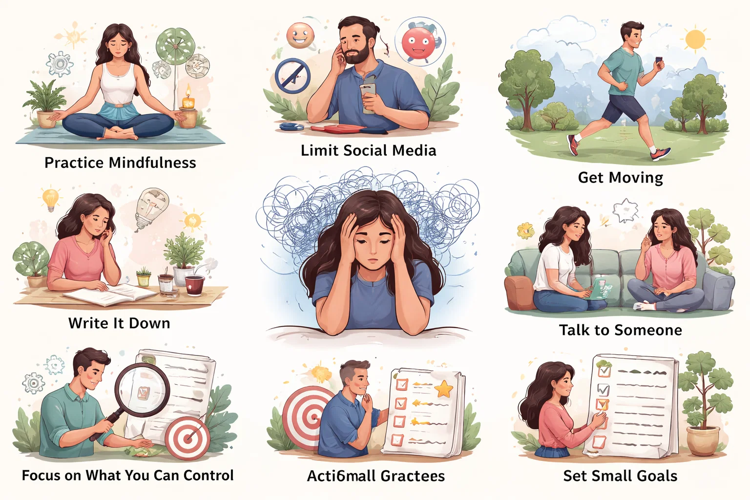 Stop Overthinking: Practical Ways to Feel Calm and in Control 6 Practical Ways to Stop Overthinking Actionable Strategies Stop Overthinking: Practical Ways to Feel Calm and in Control - 6 Stop Overthinking