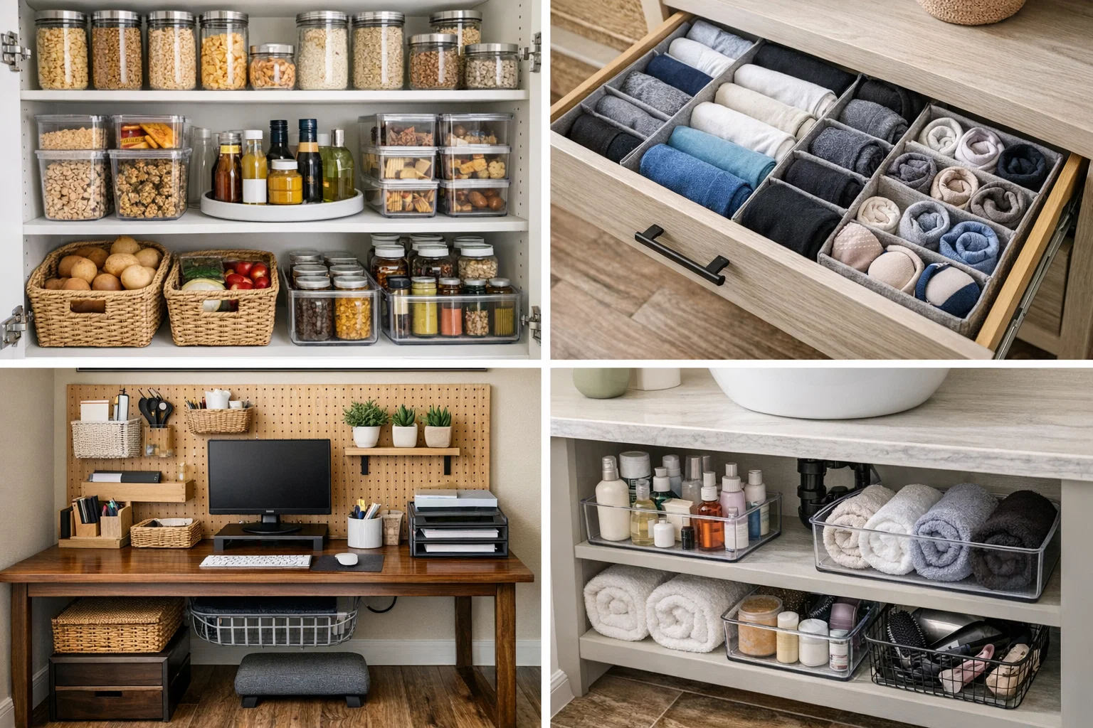 Room by Room Organization Hacks for Maximum Efficiency Home Organization Hacks for Busy People: Quick Tips for a Tidy Home - 4 Home Organization Hacks for Busy People