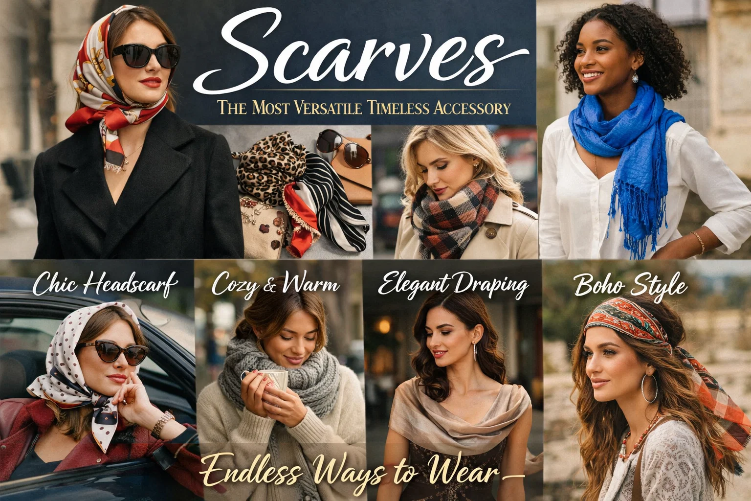 Top 2026 Timeless Accessories Every Woman Should Have: Elegant Essentials 7 Scarves Top 2026 Timeless Accessories Every Woman Should Have: Elegant Essentials - 7